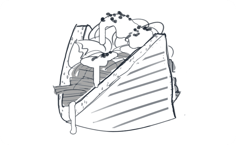 Erster handgezeichneter Entwurf des Döners